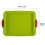 Silicone Square Cake Pan with Thickened Handle, Non-Stick, 3