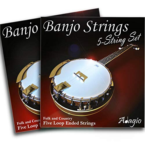 2 SETS! Adagio 5-String Banjo Strings