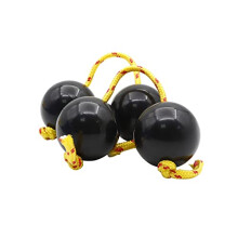 rflaueo 2pcs Aslatuas Rhythmic Ball Music Egg Shaker Kashaka Instrument