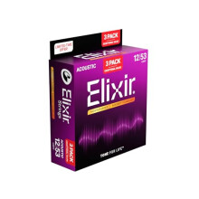 Elixir Acoustic Phosphor Bronze Guitar Strings w/NANOWEB Technology