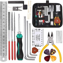 Yeelua 26Pcs Guitar Repairing Maintenance Tool Kit with Carry Bag
