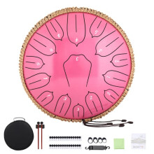 Musfunny Steel Tongue Drum 15 Notes: 12 Inch Steel Drums D Major with