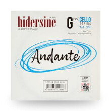 Hidersine Andante CELLO G String For 4/4-3/4 Size. Steel Core