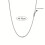 Twist Chain Necklace Silver Thin Metal Choker 5