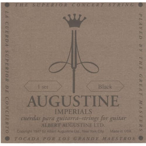 Augustine Imperial Black Crystal Nylon Guitar Strings - Low Tension