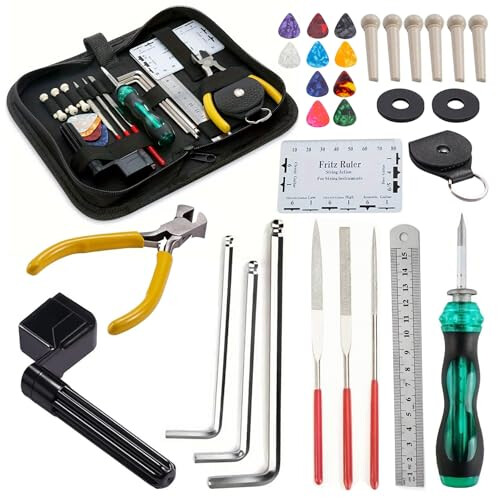 OioTuyi 31 Pcs Guitar Maintenance Tool Kit