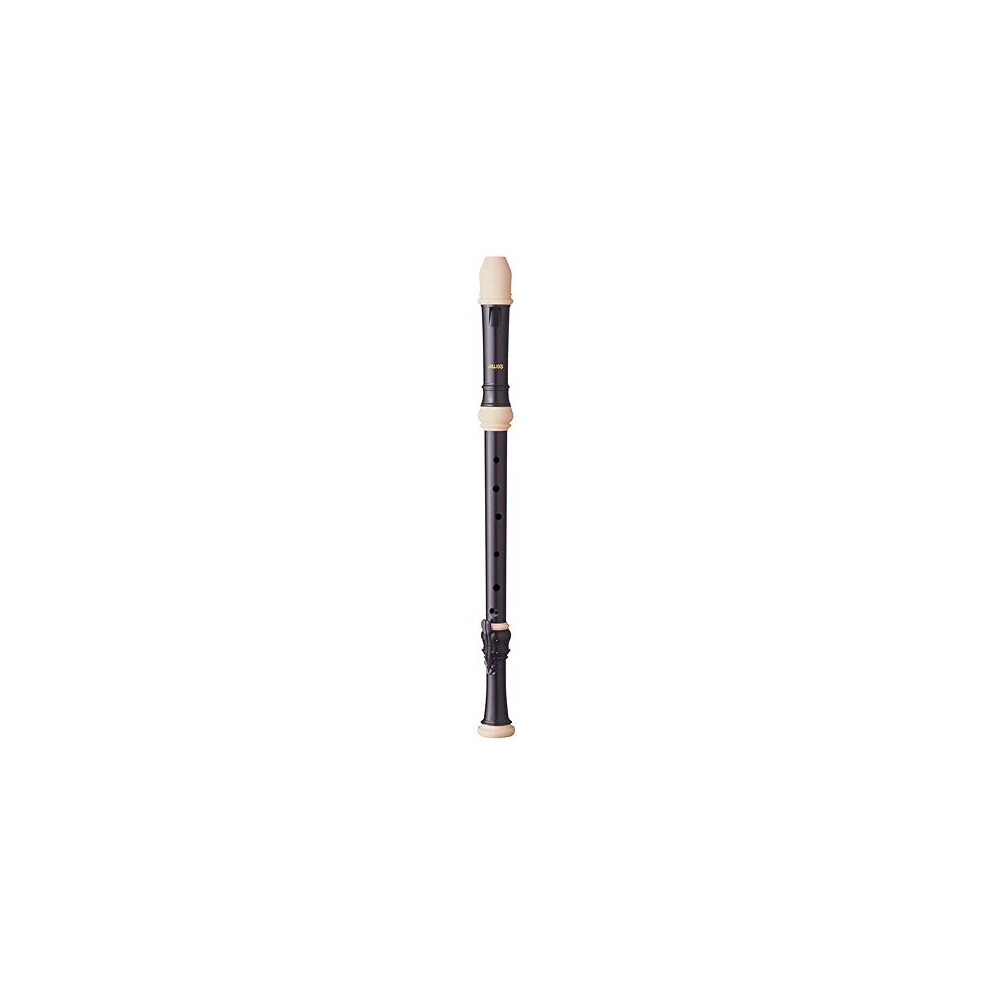 Aulos 511B Symphony Tenor Recorder - English Fingering - Rich & Deep Tone Black/Ivory 6234896580276