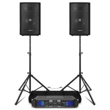VONYX Passive DJ PA Speaker Kit with Amplifier