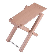 KingPoint Solid Beech Wood Guitar Footstool 4 Adjusatble Height