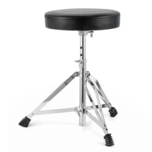 CROWNSHOP Drum Stool Adjustable Piano Stool Folding Drum Throne with Music
