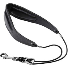 BestSounds Premium Saxophone Strap Genuine Leather Sax Neck Strap with