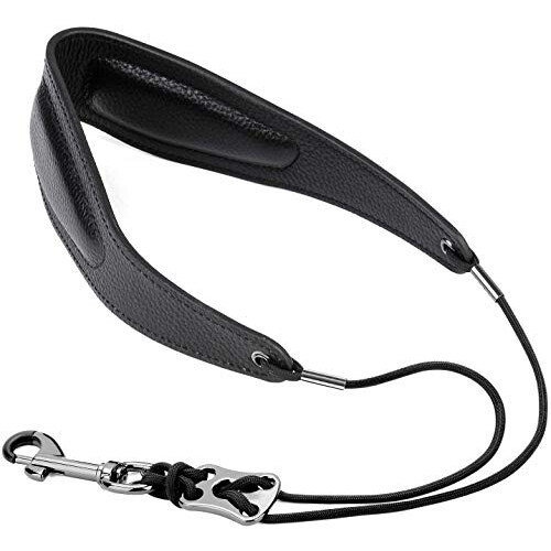 BestSounds Premium Saxophone Strap Genuine Leather Sax Neck Strap with