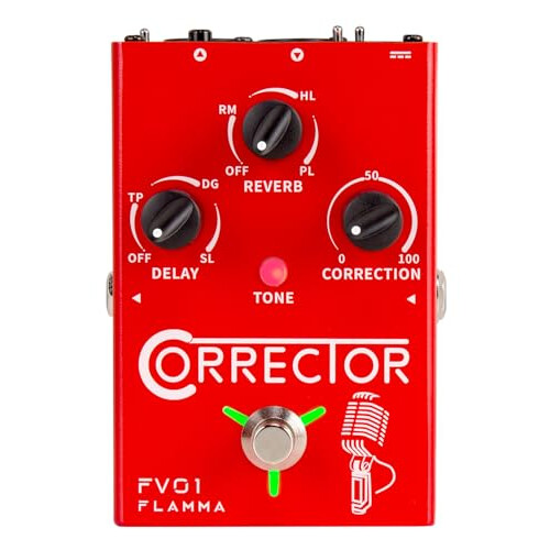 FLAMMA FV01 Vocal Effects Processor Pitch Correction Voice Pedal Vocal