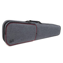 PURE GEWA Violin Case in grey with backpack straps and carry handle 1/2
