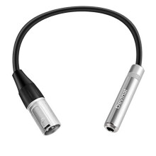 Devinal 1 Feet (30 cm) XLR Male to 1/4" Female Adapter Cable