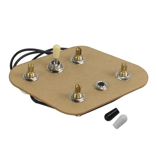 FLEOR Prewired 2T2V Wiring Harness Kit with 6 Hole 3-Way Toggle Switch