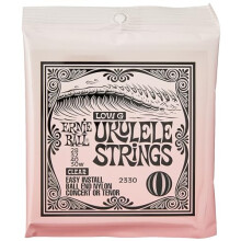 Ernie Ball Concert/Tenor Wound Low G Nylon Ball End Ukulele Strings - Clear