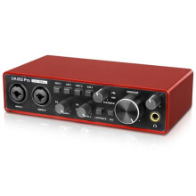 Jindaaudio USB Audio Interface for Computer Recording Music(Red)