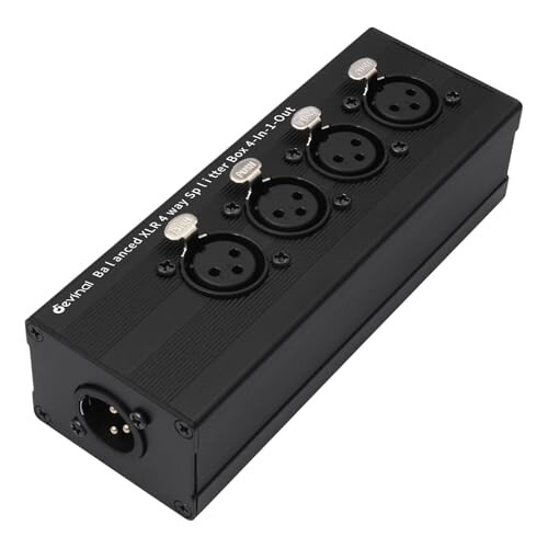 Devinal 4-IN-1-OUT XLR Audio Splitter Box