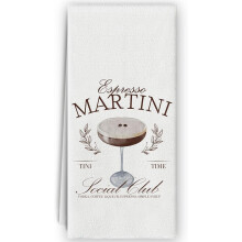 Espresso Martini Deko-Bartücher 40 x 60 cm, Tini Time Heimbar-Deko-Geschenke für Barkeeper
