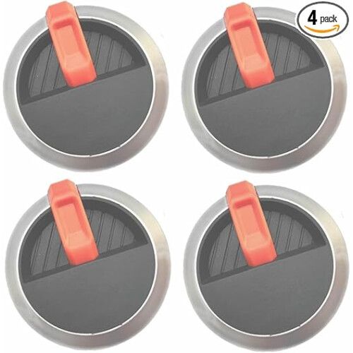 Firsgrill Professional Blackstone Griddle Valve Knobs (4-Pack, 58mm) – Replacement Burner Control Knobs for Blackstone Flat Top Grills