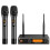 voijump Wireless Microphone - UHF Karaoke Mic Set with 2 Handheld Mics & 1
