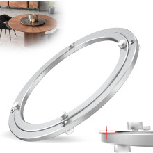 10 Inch Heavy Duty Lazy Susan Bearing Hardware Kit, Aluminium Alloy Rotating Turntable Swivel Base for Dining Table, DIY, Display Stand & Workbench