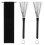 2 PCS Drum Brushes Black Retractable Wire Brushes with Comfortable Rubber 1