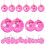Pink Mini Disco Ball Decor: 28 Pack Hanging Mirror Ball Ornaments 1