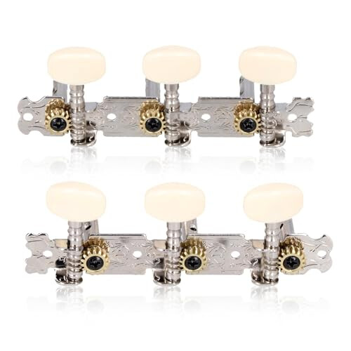 2Pcs Left and Right Guitar Tuning Peg with Screws and Gaskets
