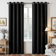 Rideaux occultants Joydeco 84 pouces, 2 panneaux, œillets, isolants thermiques, occultants, antibruit, infroissables, pour chambre et salon