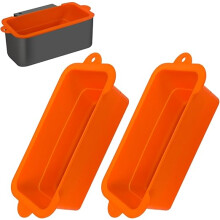 2er-Pack wiederverwendbare Silikon-Fettauffangschalen für Blackstone Grillplatten (43/56/71/91 cm), Fettauffangbehälter, Grillzubehör