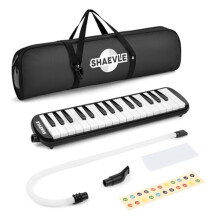 Shaevle Melodica 32 Keys Air Piano Keyboard with Carrying Bag Mouthpieces