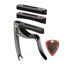 AUPHY Guitar Capo with 3 Interchangeable Pads