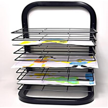 Joymaney Art Drying Rack | Mobile Metal Art Storage Rack with Removable