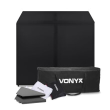 Vonyx DB3 Mobile DJ Booth Stand with Foldable Desk