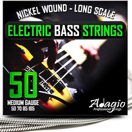 050-105 Medium Electric Bass Guitar Strings Set