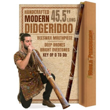 World Percussion USA Hand-fired Modern Didgeridoo - Beeswax Mouthpiece