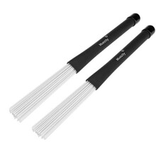 Musiclily Drum Brushes Retractable Wire Percussion Brushes with Nylon