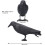 Plastic Crow Statue Simulation Decoy for Outdoor Garden 2