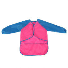 Tablier d'art créatif pour enfants, imperméable, pour tout-petits, avec manches longues, poignets élastiques, poche avant, facile à laver, tissu