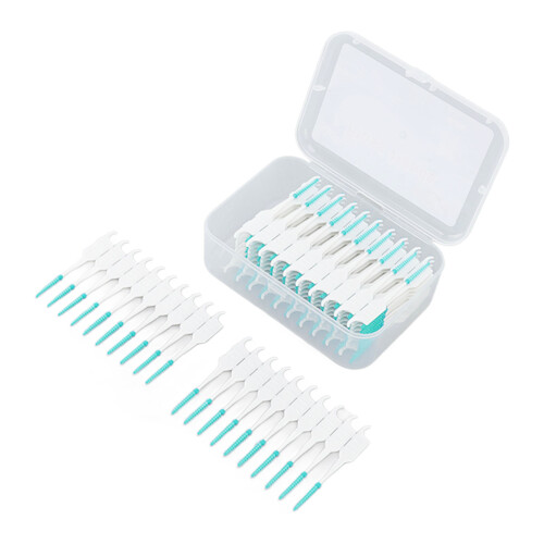 Escova interdental com cabeça de silicone macio (200 unidades) 1