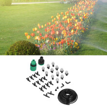 10m PVC Garden Irrigation Kit, Sprinkler, No Punch Automatic Watering