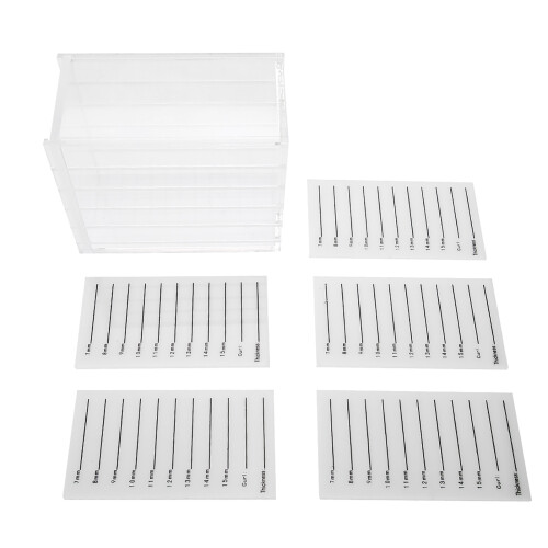 Compact And High End Eyelash Storage Box With Drawer Type, Big Capacity Transparent Material Design Acrylic Makeup Display Container Stackable Design