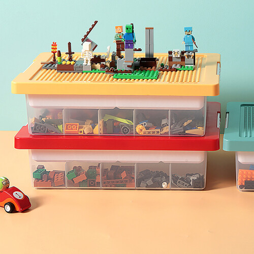 Child Friendly Storage System Modular Sorting Trays Stackable Toy Storage Boxes Transparent Plastic Containers For Crafts And Small Toys LEGO 2