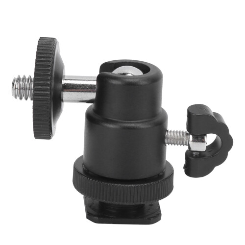 Support de fixation à rotule réglable à 360 pour éclairage vidéo LED et accessoires de caméra, léger et portable grâce à sa conception