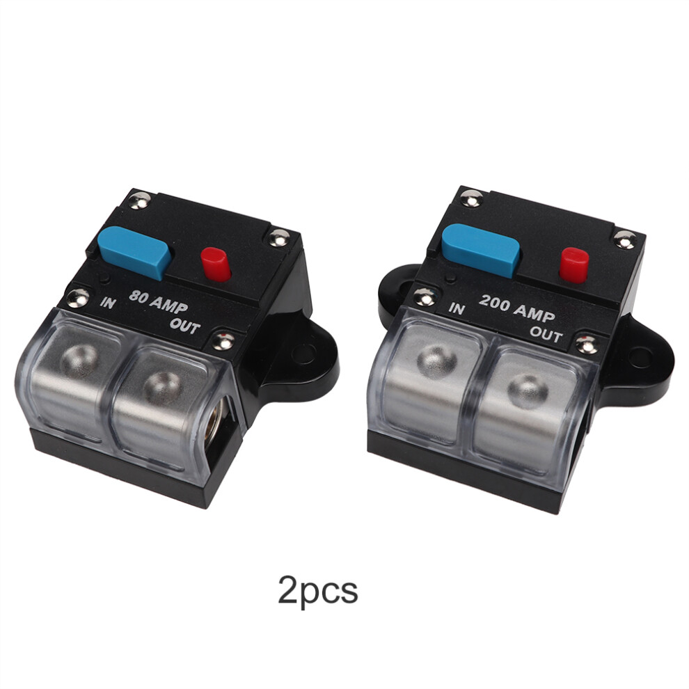 Manual Reset Circuit Breaker For Marine Boat, Car Audio Power Surges Overload Protection Waterproof Cover Dc Sound Amplifier Resettable Circuit 9448483213196