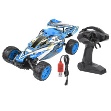 Elektrische RC-auto voor kinderen vanaf 3 jaar, 2,4 GHz afstandsbediening, met matte lak, antislipbanden en all-terrain schokdempers.