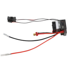 Brushed Motor Speed Controller ESC with Heat Sink Dual Running Mode Electronic Speed Controller High-Frequency Drive System Low Voltage Protection