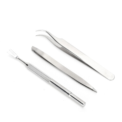 Stainless Steel Tick Remover Tools Set Portable Storage Box Precisely Remove Tiny Ticks Easy to Carry and Use